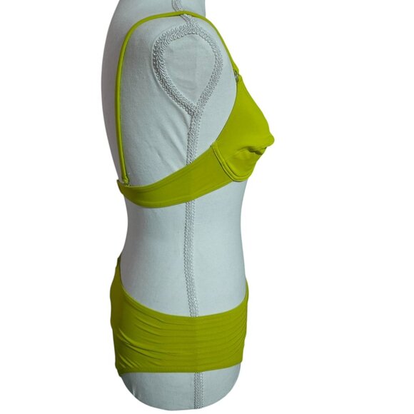 Maryan Mehlhorn Bikini 2-Piece Swimwear Chartruese Size 6/36C - Picture 3 of 5